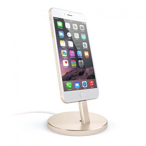 Підставка Satechi Aluminum Desktop Charging Stand for iPhone Gold