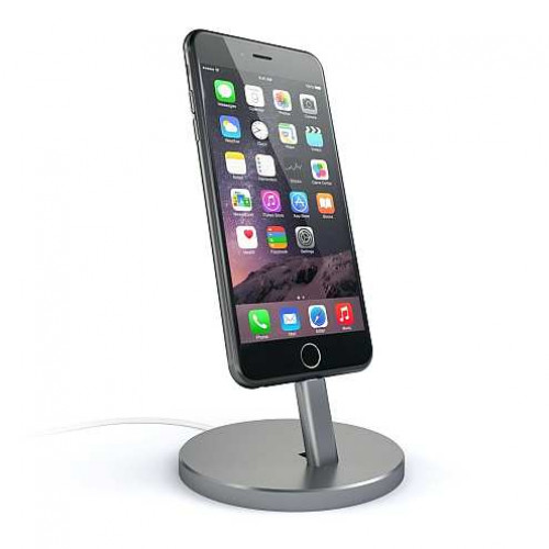 Підставка Satechi Aluminum Desktop Charging Stand for iPhone Space Gray