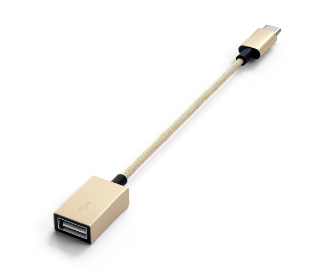Перехідник Satechi Type-C to Type-A Cabled Adapter Gold