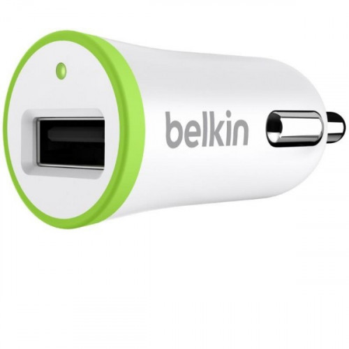Автомобильное ЗУ Belkin USB SINGLE MICRO (USB 1 A), White F8J014btWHT