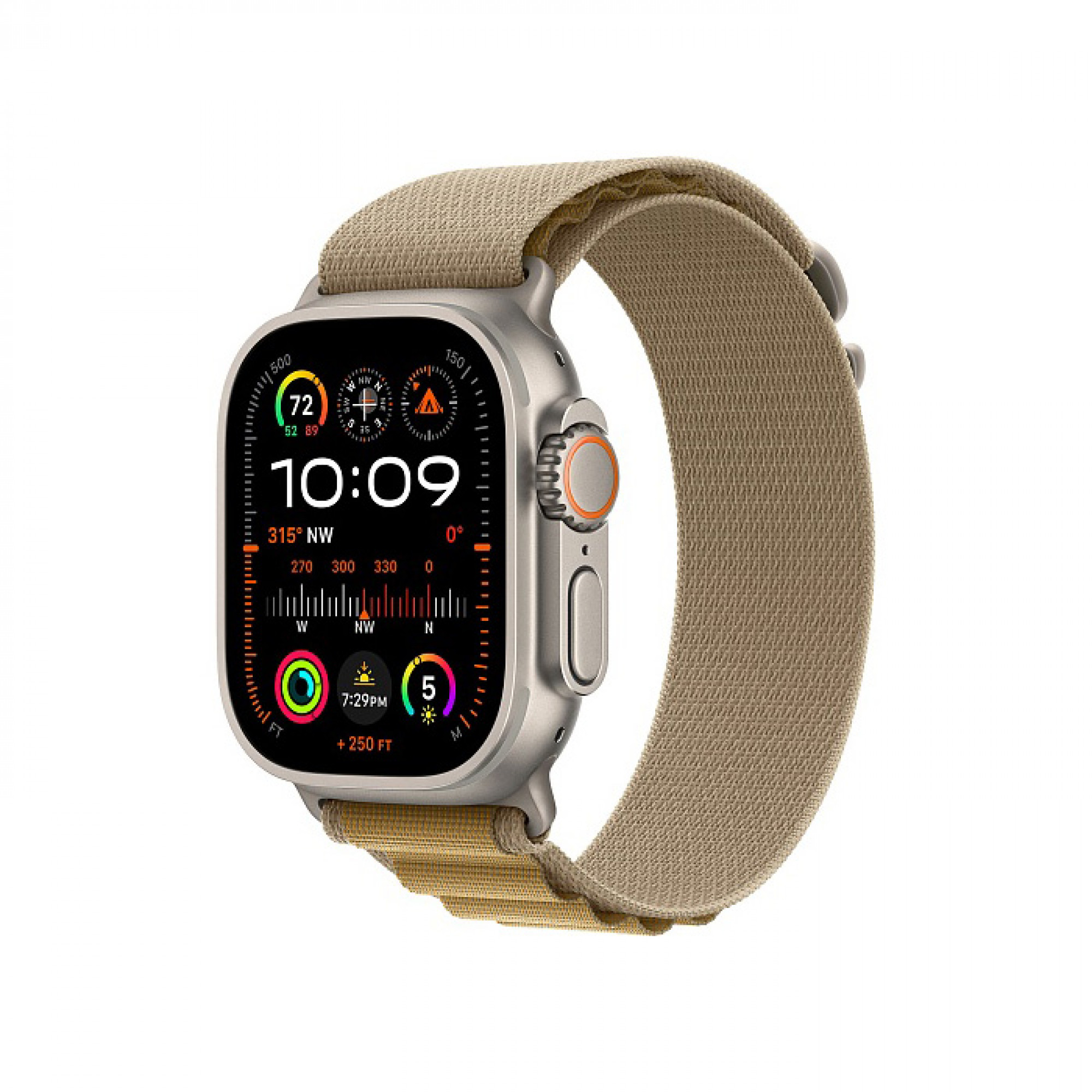 ᐈ Apple Watch Ultra 2 GPS + Cellular 49mm Natural Titan. Case w. Tan ...