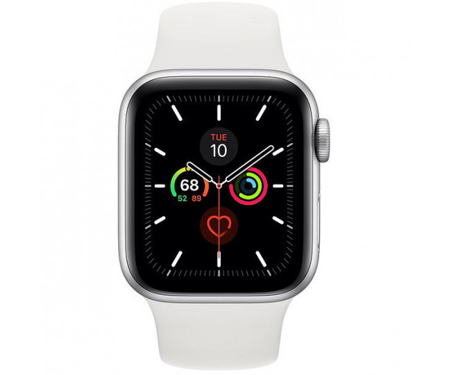 Apple Watch Series 5 GPS + LTE 40mm Silver Case w. White Sport Band (MWWN2) б/у