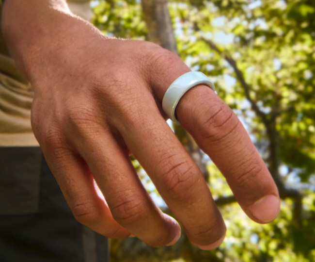 Oura Ring Gen 4 – L'anello Intelligente In Ceramica Che Monitora Sonno, Cuore E Attività (Taglia 6, Tide)