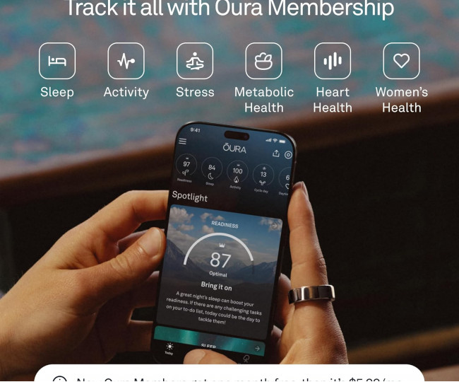 Розумне кільце Oura Ring 4 Rose Gold