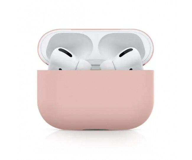 Чехол для AirPods PRO Silicone case Full /light pink/