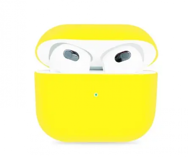 Чохол для AirPods 3 Silicone case Full /yellow/