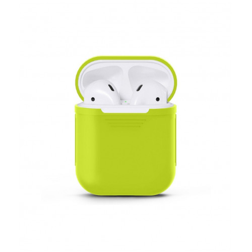 Чохол для AirPods Silicone case Full /green/