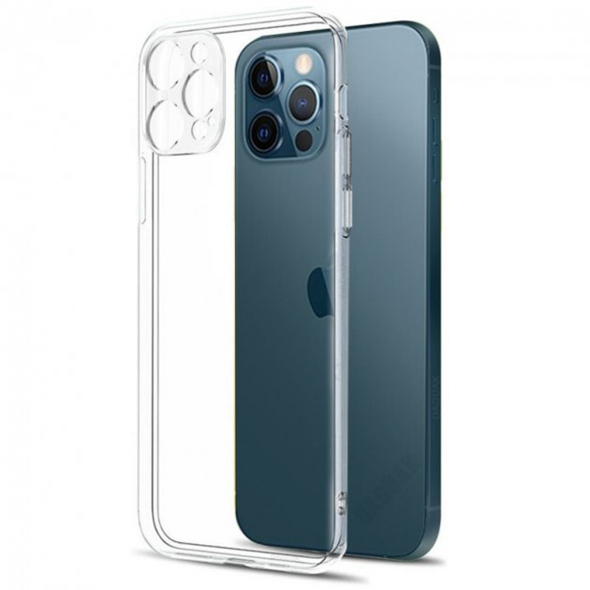 Чехол iPhone 13 Pro Silicone Clear 2.0mm Transparent Full Camera