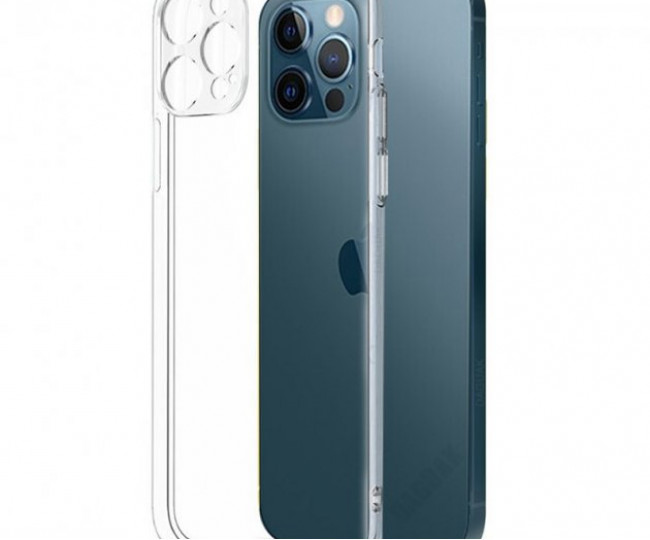 Чехол iPhone 13 Pro Silicone Clear 2.0mm Transparent Full Camera