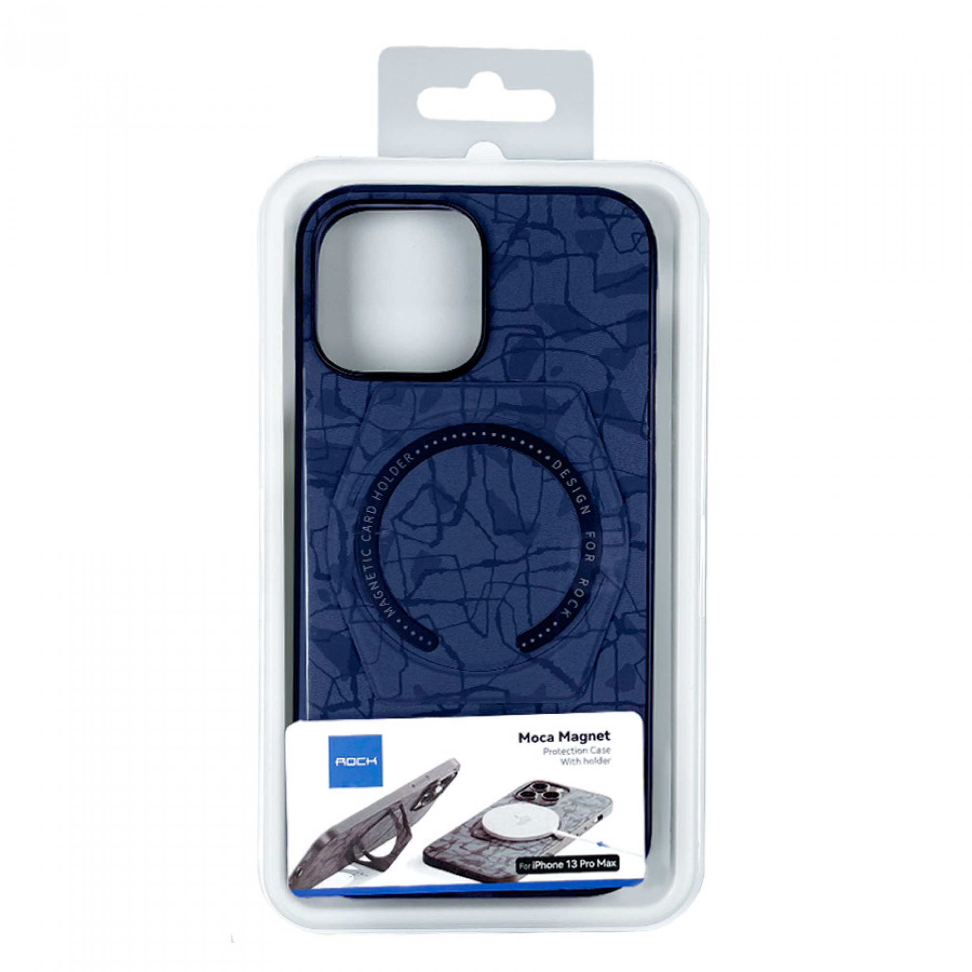 Чохол Rock для iPhone 13 Pro Max  Moca Magnet/blue/