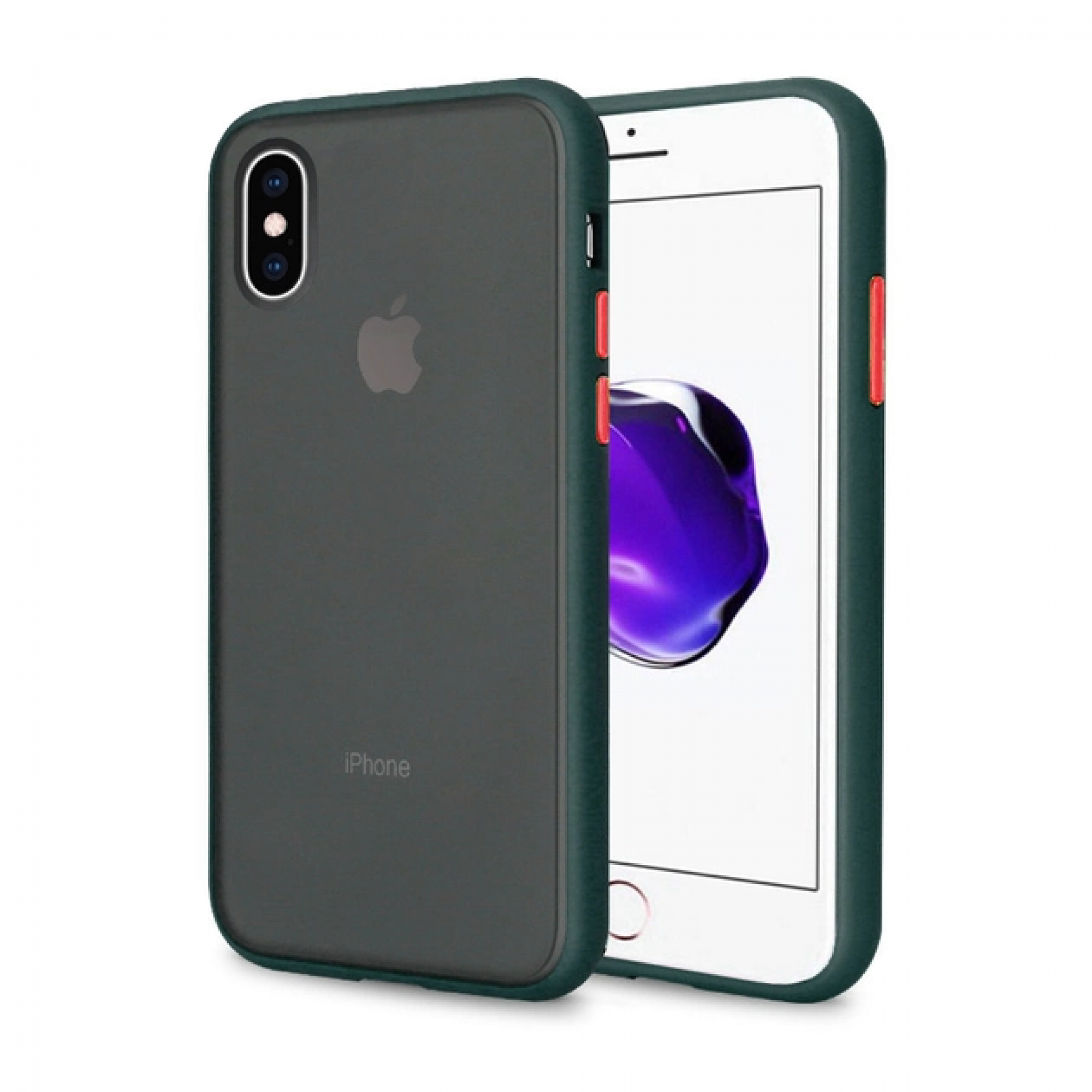 Чехол iPhone X/XS Gingle Series Forest/Orange