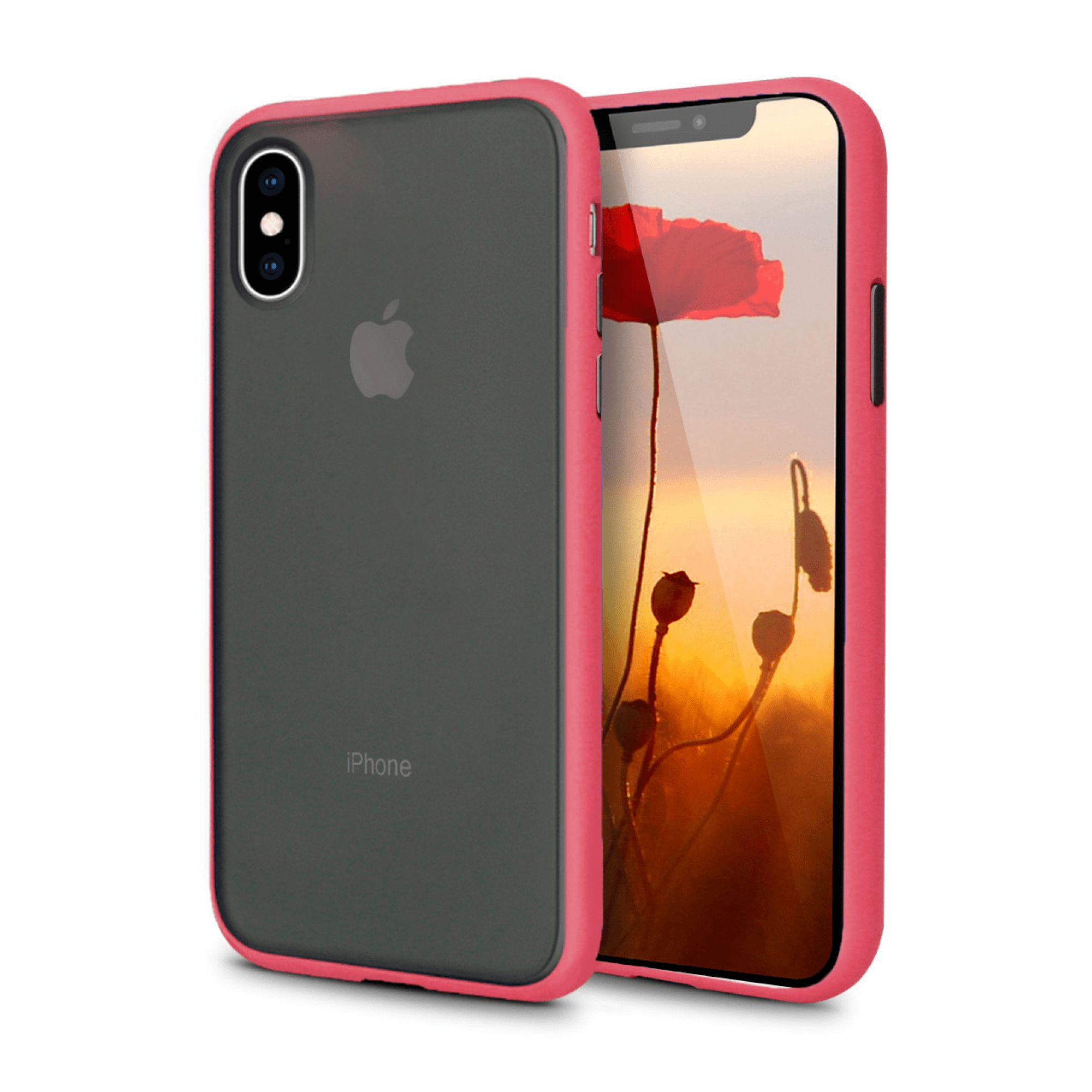 Чехол iPhone XS Max Gingle Series Salmon/Black