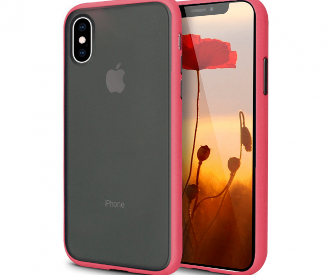 Чехол iPhone XS Max Gingle Series Salmon/Black