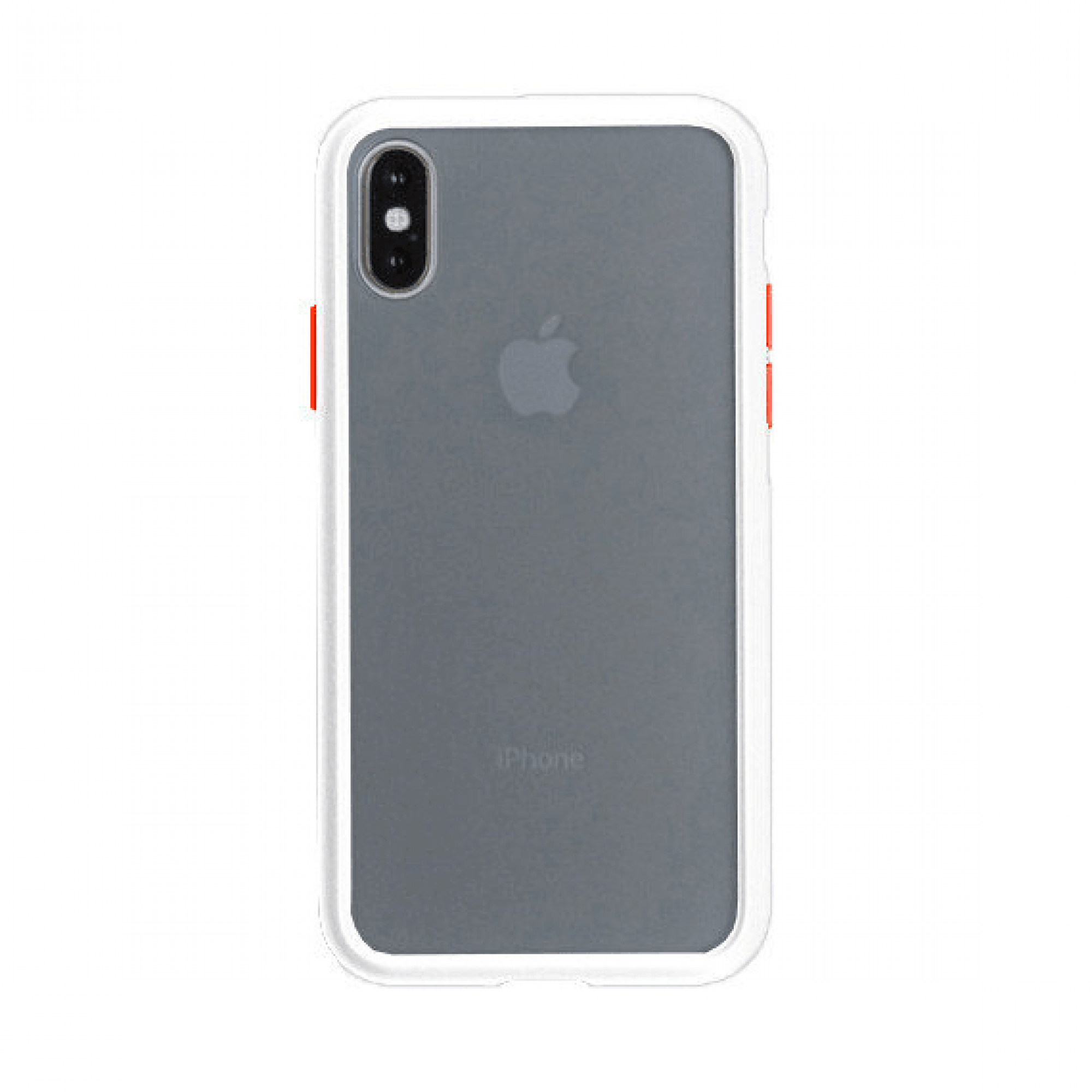 Чехол iPhone XS Max Gingle Series Transparent/Red