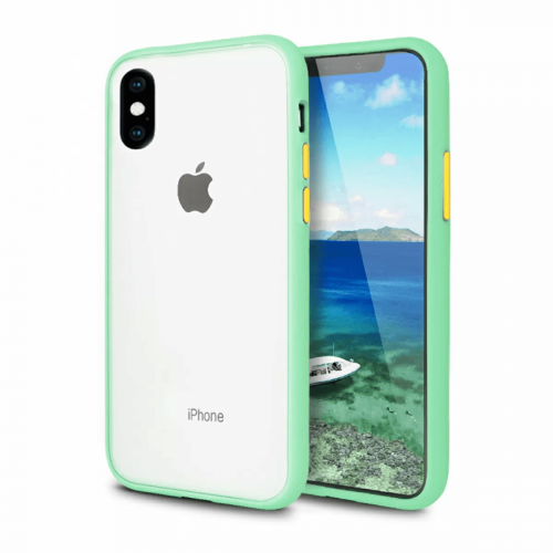 Чехол iPhone XS Max Gingle Series Mint/Orange