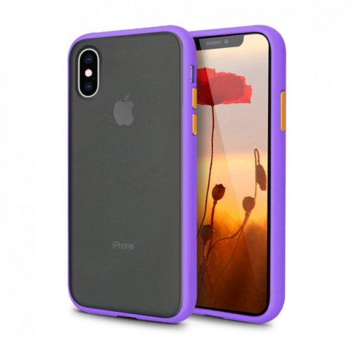 Чехол iPhone X/XS Gingle Series Purple/Orange