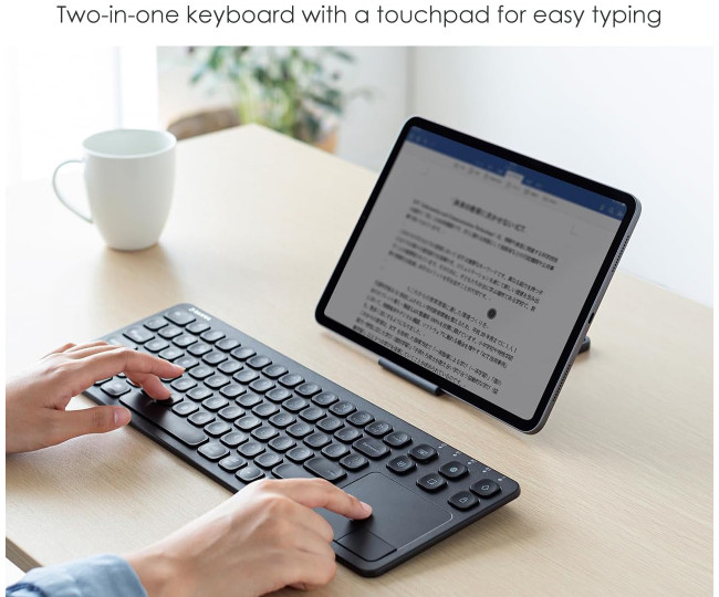 Багатофункціональна Bluetooth-клавіатура SANWA з сенсорною панеллю