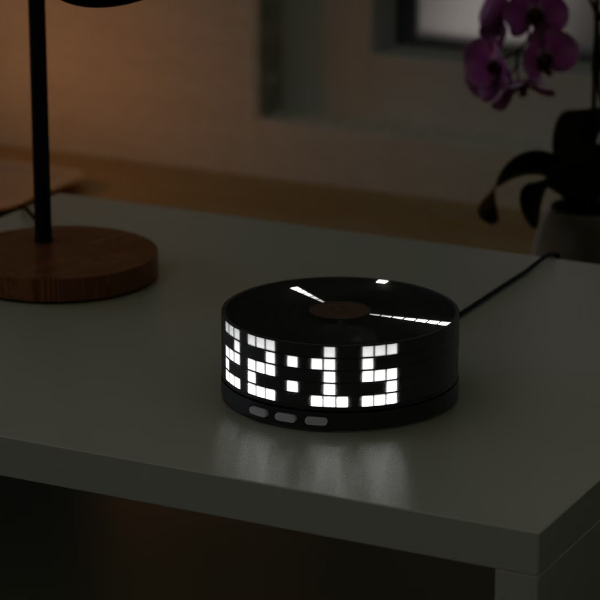 Трехмерный светодиодный дисплей Klokman