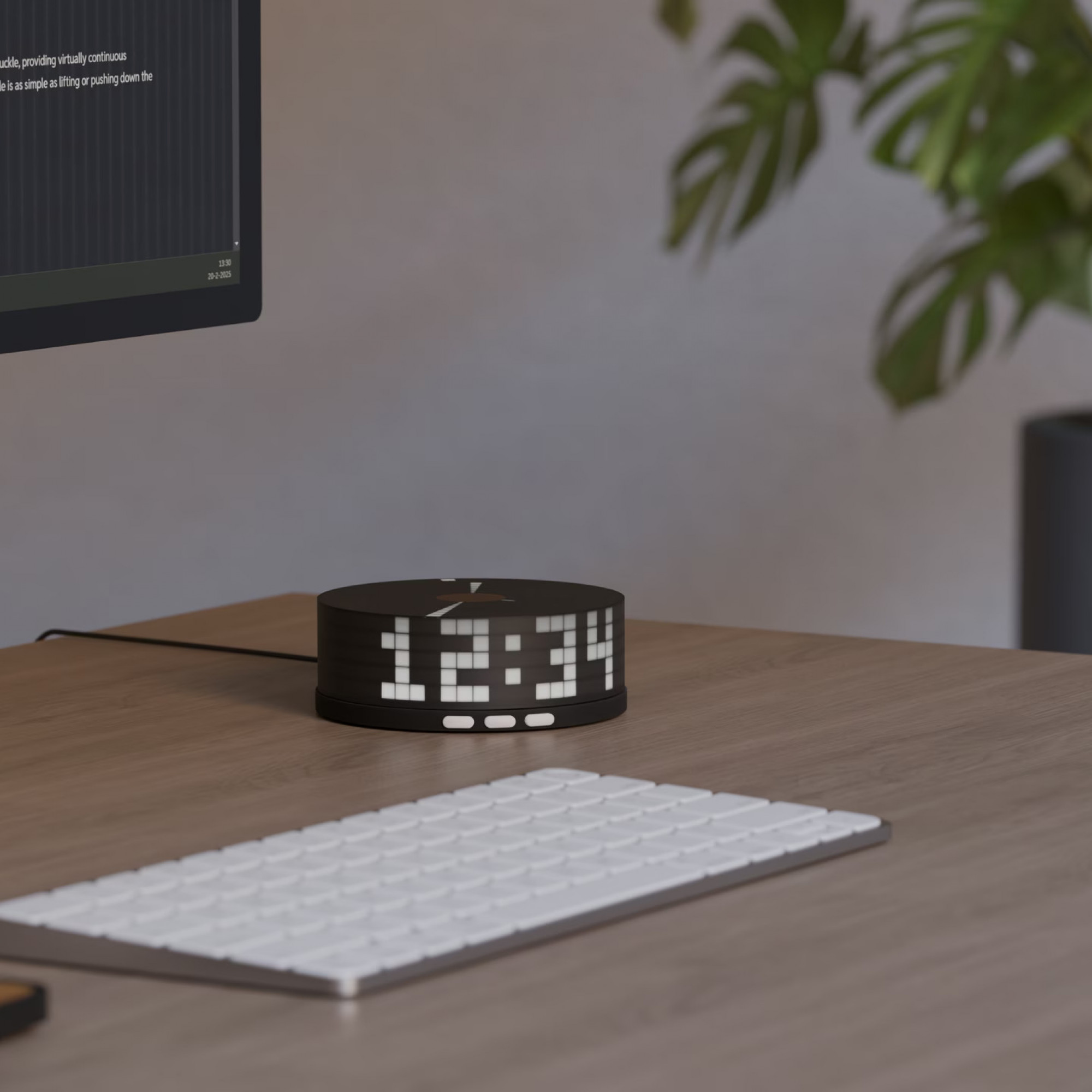 Трехмерный светодиодный дисплей Klokman