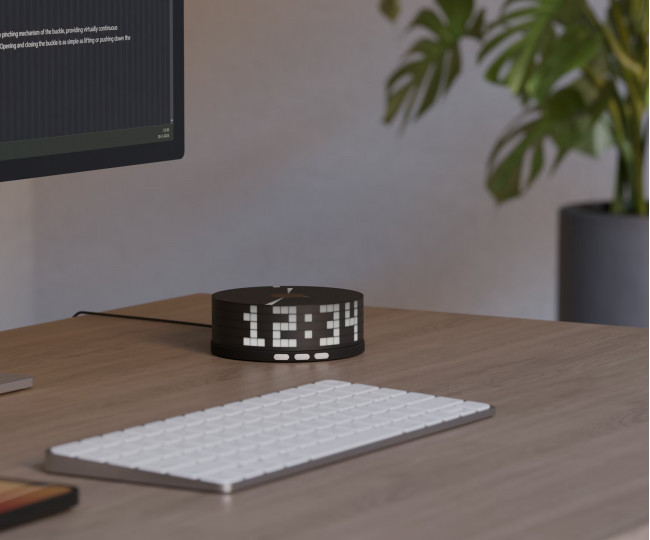 Трехмерный светодиодный дисплей Klokman