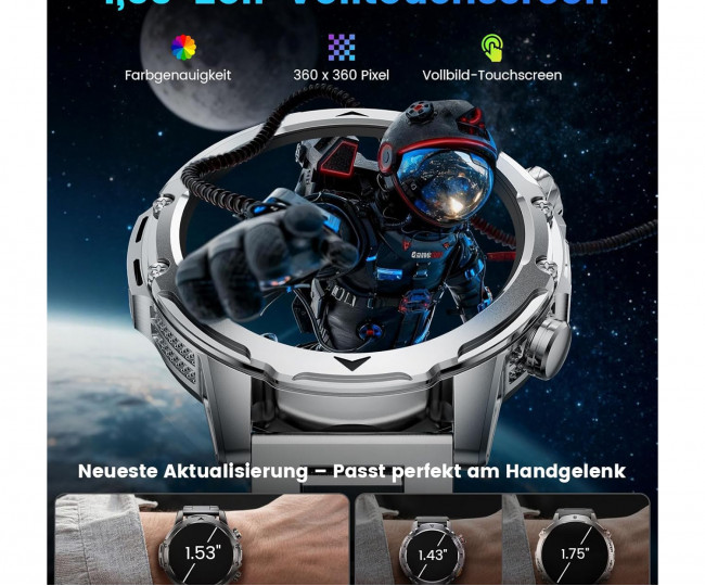 Чоловічий смарт-годинник FITFLEX з можливістю здійснення дзвінків