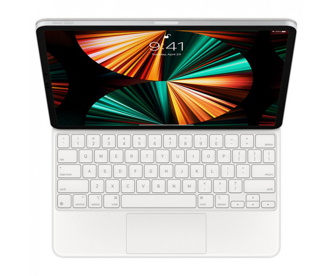 Чохол-клавіатура для планшета Apple Magic Keyboard for iPad Pro 12.9‑inch (5th generation) - Russian - White (MJQL3)