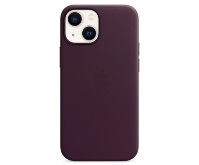 Чохол для смартфона iPhone 13 Leather Case with MagSafe - Dark Cherry (MM143)