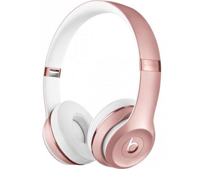 Навушники з мікрофоном Beats Solo3 Wireless Headphones - Rose Gold (MX442)