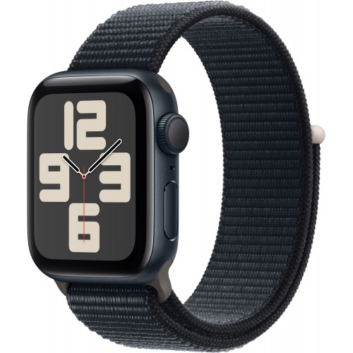 Apple Watch SE 2 40mm Midnight Aluminum Case with Midnight Sport Loop (MRE03) 2023