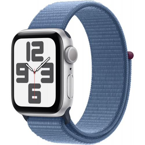 Apple Watch SE 2 40mm Silver Aluminum Case with Winter Blue Sport Loop (MRE33) 2023