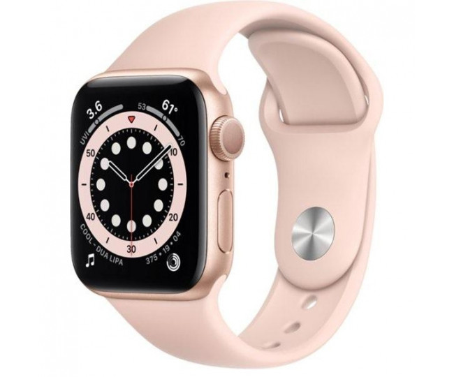 Apple Watch 6 44mm GPS Gold Aluminum Case w. Pink Sand Sport Band (M00E3) б/в