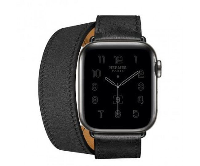 Apple Watch Hermes Series 6 40mm Space Black Stainless with Double Tour Black (MG3Q3)