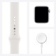 Apple Watch SE GPS 40mm Silver Aluminum Case w. White Sport B. (MYDM2) 