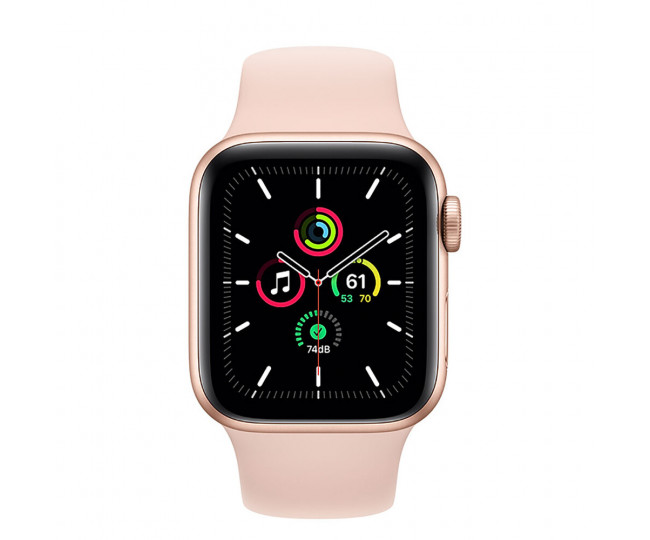 Apple Watch SE 44mm GPS Gold Aluminum Case w. Pink Sand Sport Band (MYDR2) б/в