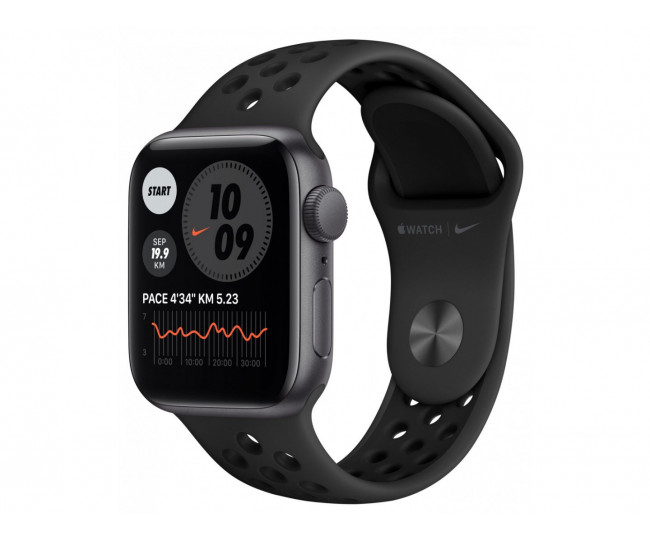 Apple Watch Nike SE GPS 40mm Space Gray Aluminum Case w. Anthracite/Black Nike Sport B. (MYYF2) 