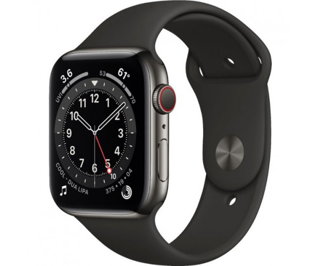 Apple Watch 6 44mm GPS Space Gray Aluminum Case w. Black Sport Band (M00H3) б/у