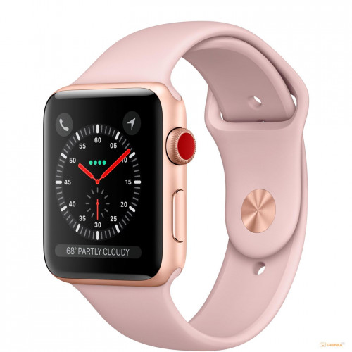 Apple Watch Series 3 38mm Gold Aluminum Case with Pink Sand Sport Band (MQJQ2) б/у