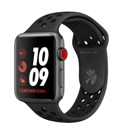 Apple Watch Series 3 GPS + Cellular 42mm Space Gray Aluminium Case with Black Sport Band (MQK22) б/у