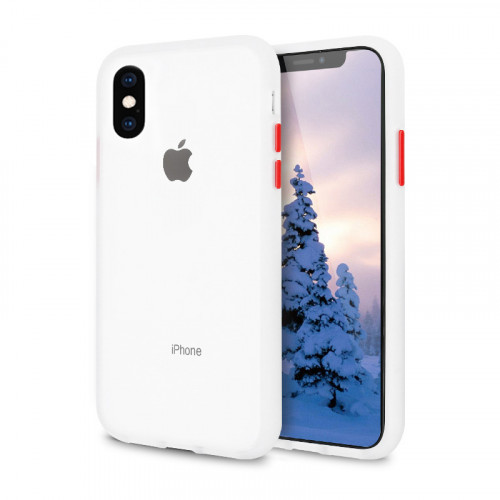 Чехол iPhone X/XS Gingle Series Transparent/Red