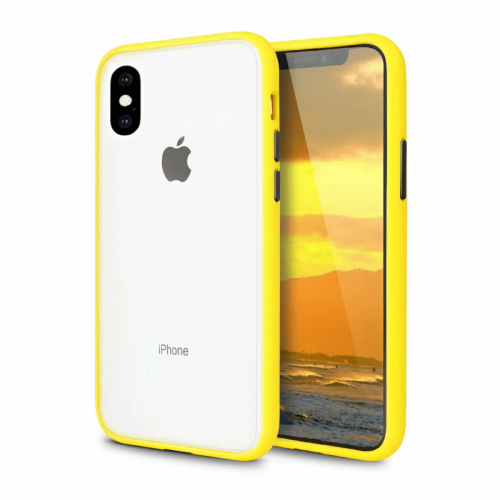 Чехол iPhone X/XS Gingle Series Yellow/Black