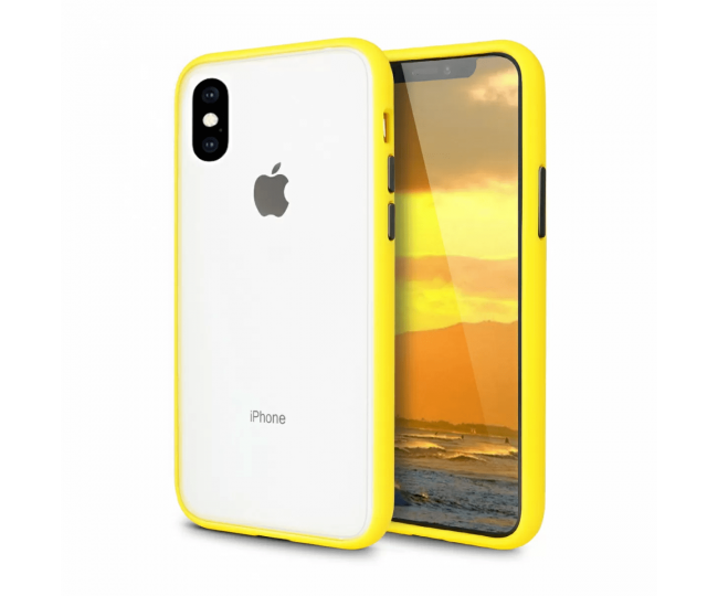 Чехол iPhone X/XS Gingle Series Yellow/Black