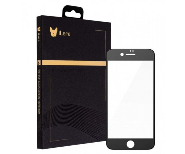 Защитное стекло iLera iPhone 7/8/SE (2020) Black