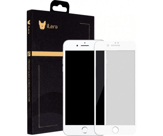 Защитное стекло iLera iPhone 7Plus/8Plus White
