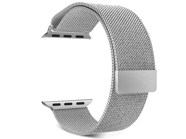 Apple Watch series 2 42mm Stainless Steel Case with White Sport Band (MNPR2) 5/5  б/у + новый ремешок Milanese Loop в ПОДАРОК