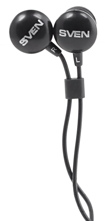 Наушники Sven SEB-110 (GD-1100) Black, Mini jack (3.5 мм), вакуумные, кабель 1.2 м