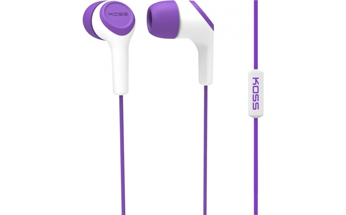 

Наушники KOSS KEB15i Purple, Mini jack (3.5 мм), вакуумные, микрофон на проводе, кабель 1.2 м