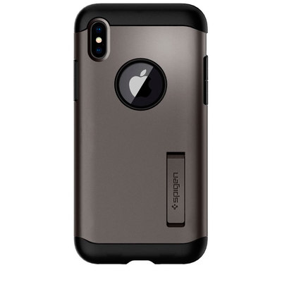 

Чехол Spigen Case Slim Armor для iPhone X Gunmetal (057CS22135)