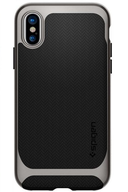 Чохол Spigen Case Neo Hybrid для iPhone X Gunmetal (057CS22165)