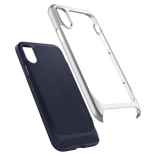 Чохол Spigen Case Neo Hybrid для iPhone X Satin Silver (057CS22167)