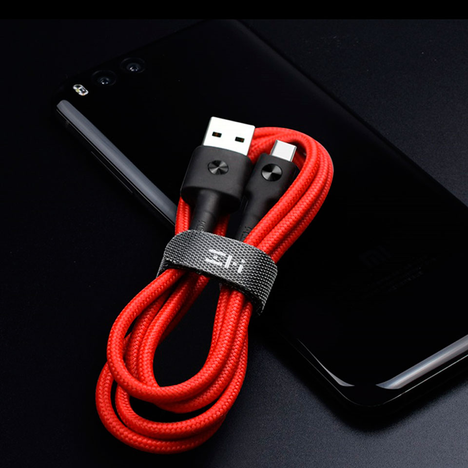 Кабель ZMi AL411 USB - Type-C Red (Kevlar) (30 см) AL411 Red